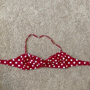 Red Polka Dot Swimsuit Top